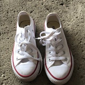 Kids white converse